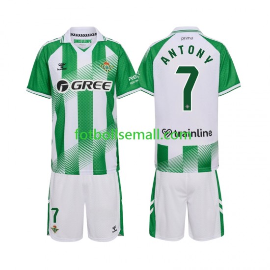 Matchtröjor Real Betis Anthoy 7 2026-2027 Kortärmad till Barn (1:a ställ)