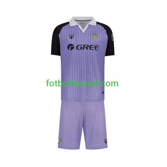Matchtröjor Real Betis Målvaktströja Retro 2025-2026 Kortärmad till Barn (1:a ställ)