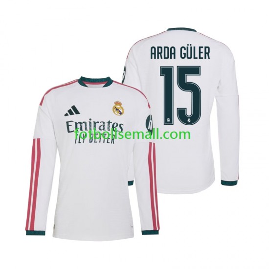 Matchtröjor Real Madrid Arda Guler 15 2026-2027 Långärmad till Herr (1:a ställ)