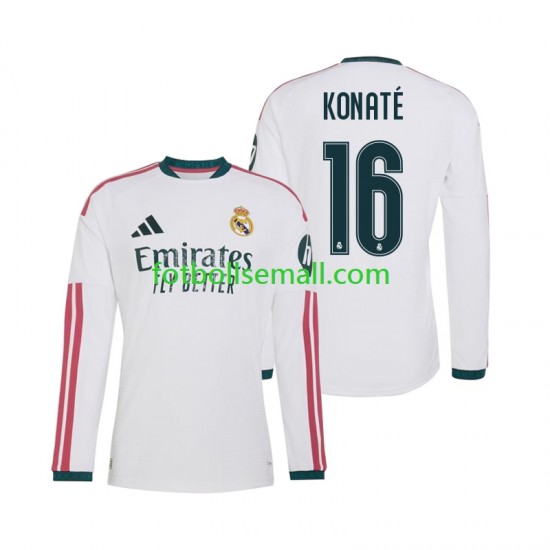 Matchtröjor Real Madrid Ibrahima Konate 16 2026-2027 Långärmad till Herr (1:a ställ)