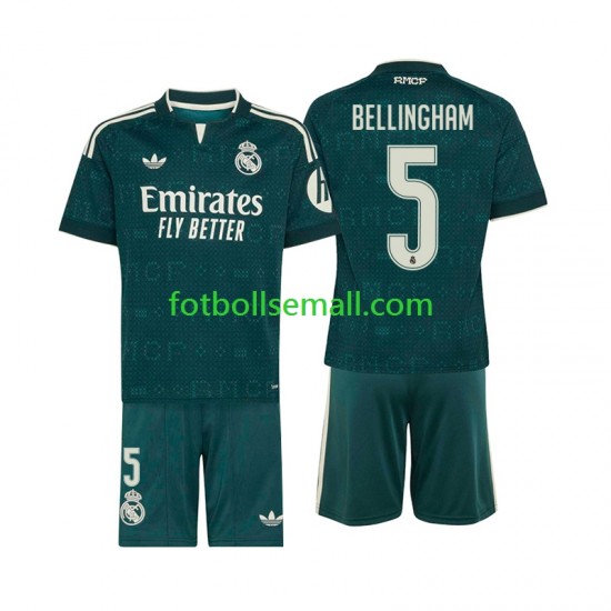 Matchtröjor Real Madrid Jude Bellingham 5 2026-2027 Kortärmad till Barn (2:a ställ)