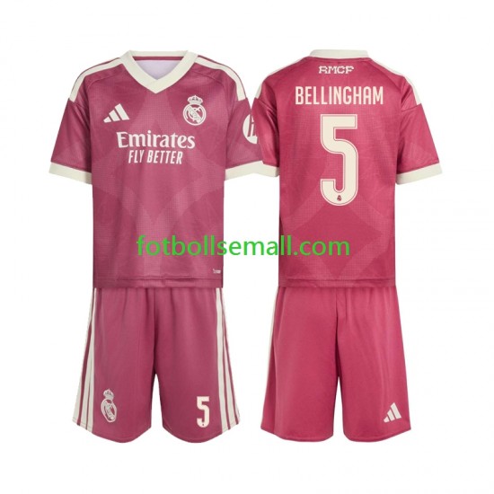 Matchtröjor Real Madrid Jude Bellingham 5 2026-2027 Kortärmad till Barn (3:e ställ)