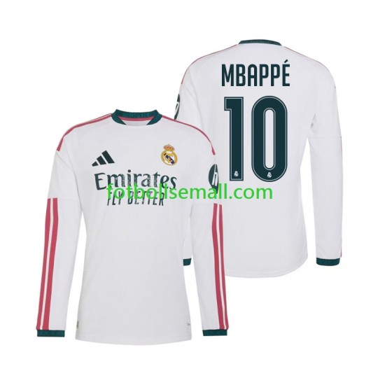 Matchtröjor Real Madrid Kylian Mbappe 10 2026-2027 Långärmad till Herr (1:a ställ)