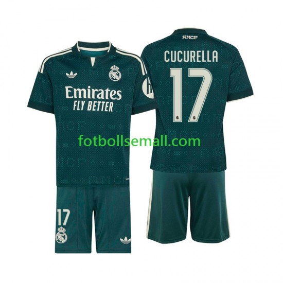 Matchtröjor Real Madrid Marc Cucurella 17 2026-2027 Kortärmad till Barn (2:a ställ)