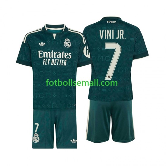 Matchtröjor Real Madrid Vinicius Junior 7 2026-2027 Kortärmad till Barn (2:a ställ)
