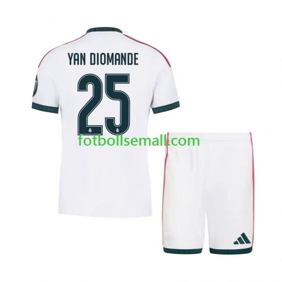 Matchtröjor Real Madrid Yan Diomande 25 2026-2027 Kortärmad till Barn (1:a ställ)
