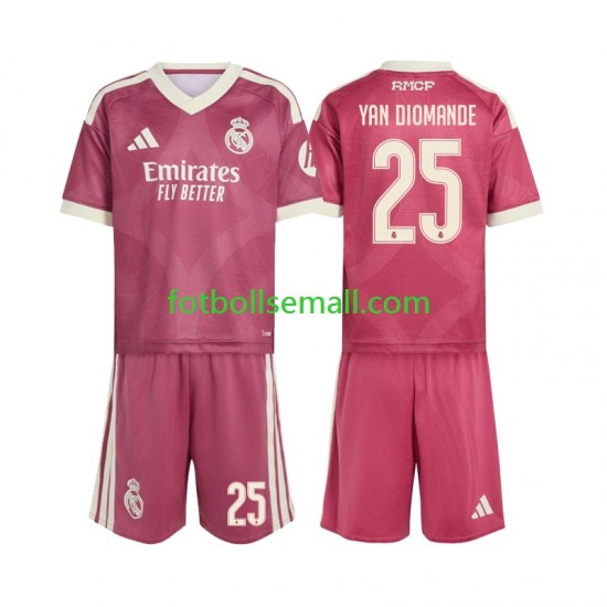 Matchtröjor Real Madrid Yan Diomande 25 2026-2027 Kortärmad till Barn (3:e ställ)