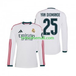 Matchtröjor Real Madrid Yan Diomande 25 2026-2027 Långärmad till Herr (1:a ställ) Matchtröjor Real Madrid Yan Diomande 25 2026-2027 Långärmad till Herr (1:a ställ)