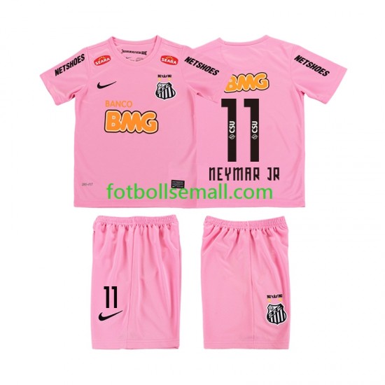 Matchtröjor Santos Neymar JR 11 Retro 2012 2013 Kortärmad till Barn (4:e ställ)
