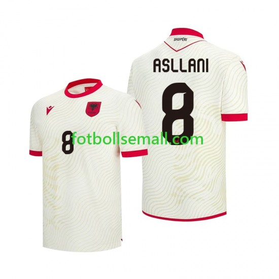 Matchtröjor Albanien Kristjan Asllani 8 World Cup 2026 Kortärmad till Herr (2:a ställ)