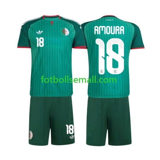 Matchtröjor Algeriet Mohamed Amoura 18 2026 Kortärmad till Barn (2:a ställ)