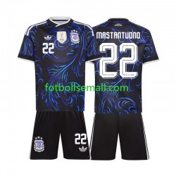 Matchtröjor Argentina Franco Mastantuono 22 World Cup 2026 Kortärmad till Barn (2:a ställ)