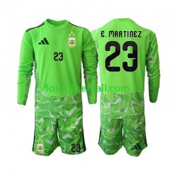 Matchtröjor Argentina Målvaktströja Emiliano Martinez 23 World Cup 2026 Långärmad till Barn (3:e ställ)