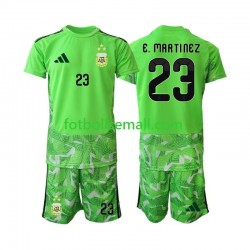 Matchtröjor Argentina Målvaktströja Emiliano Martinez 23 World Cup 2026 Kortärmad till Barn (3:e ställ)