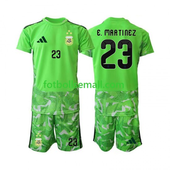 Matchtröjor Argentina Målvaktströja Emiliano Martinez 23 World Cup 2026 Kortärmad till Barn (3:e ställ)