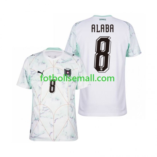 Matchtröjor Österrike David Alaba 8 World Cup 2026 Kortärmad till Herr (2:a ställ)