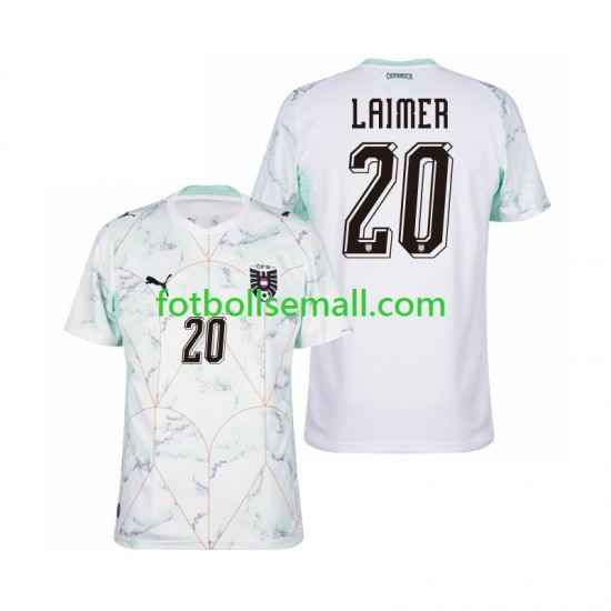 Matchtröjor Österrike Konrad Laimer 20 World Cup 2026 Kortärmad till Herr (2:a ställ)