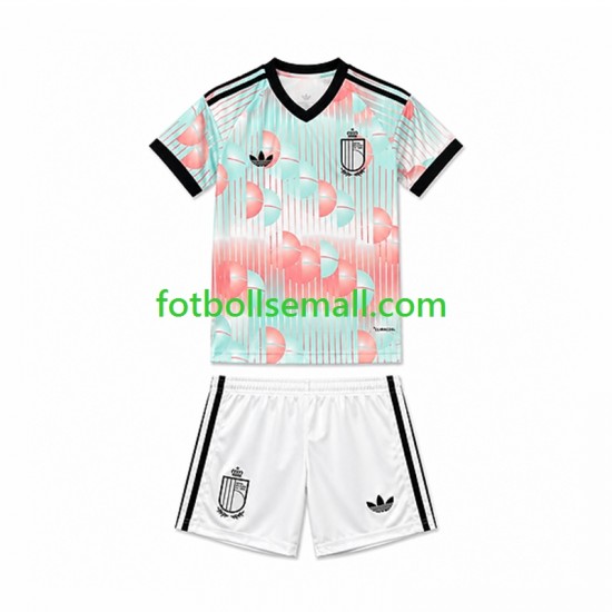 Matchtröjor Belgien World Cup 2026 Kortärmad till Barn (2:a ställ)