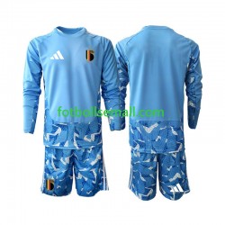 Matchtröjor Belgien Målvaktströja World Cup 2026 Långärmad till Barn (1:a ställ)