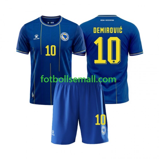 Matchtröjor Bosnien och Hercegovina Ermedin Demirovic 10 World Cup 2026 Kortärmad till Barn (1:a ställ)