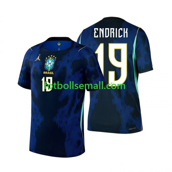 Matchtröjor Brasilien Endrick 19 World Cup 2026 Kortärmad till Herr (2:a ställ)