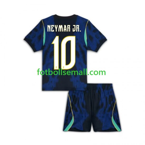 Matchtröjor Brasilien Neymar JR 10 World Cup 2026 Kortärmad till Barn (2:a ställ)