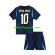 Matchtröjor Brasilien Ronaldinho 10 World Cup 2026 Kortärmad till Barn (2:a ställ)