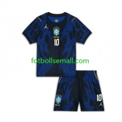 Matchtröjor Brasilien Ronaldinho 10 World Cup 2026 Kortärmad till Barn (2:a ställ)
