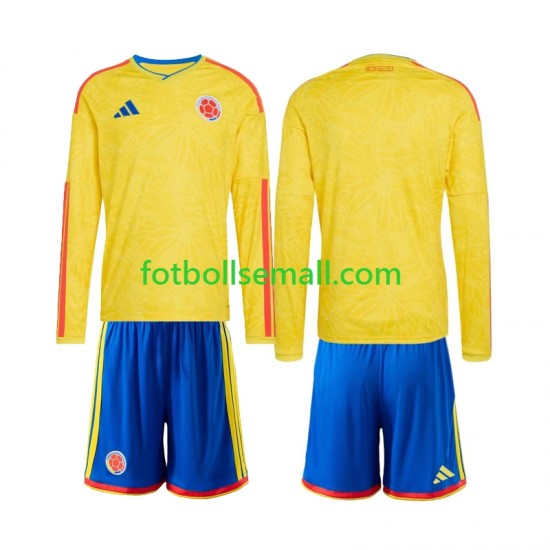 Matchtröjor Colombia World Cup 2026 Långärmad till Barn (1:a ställ)