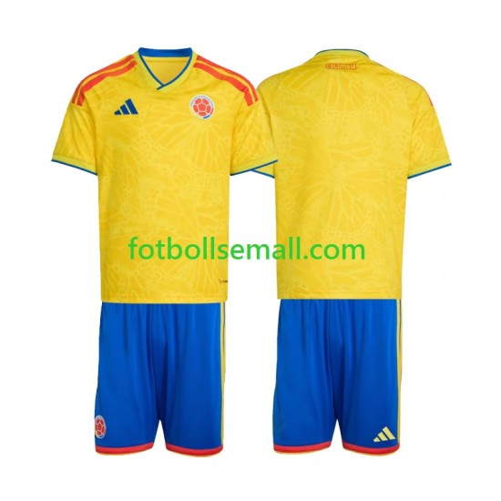 Matchtröjor Colombia World Cup 2026 Kortärmad till Barn (1:a ställ)