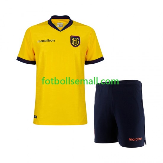 Matchtröjor Ecuador World Cup 2026 Kortärmad till Barn (1:a ställ)