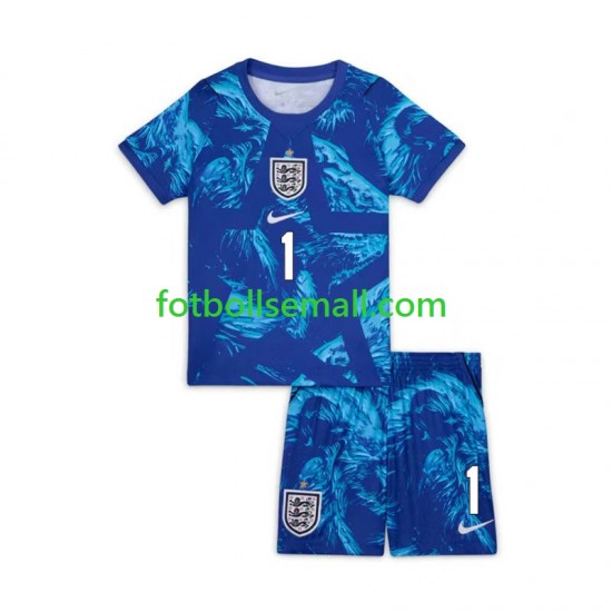 Matchtröjor England Målvaktströja Jordan Pickford 1 World Cup 2026 Kortärmad till Barn (3:e ställ)