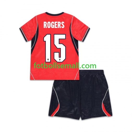 Matchtröjor England Morgan Rogers 15 World Cup 2026 Kortärmad till Barn (2:a ställ)