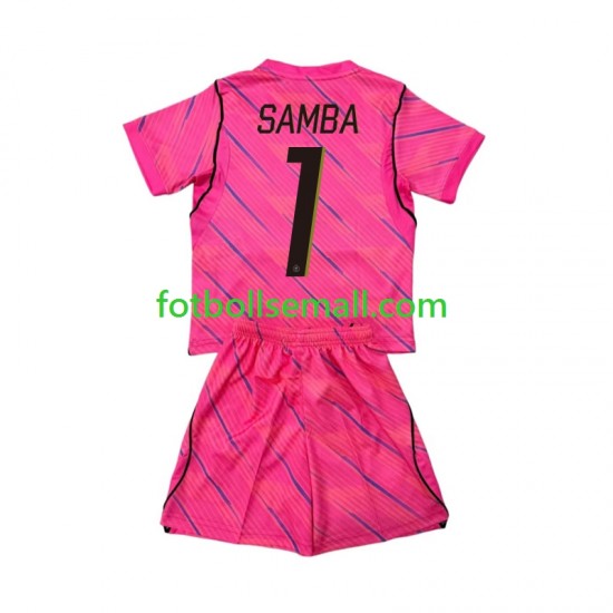 Matchtröjor Frankrike Målvaktströja Brice Samba 1 World Cup 2026 Kortärmad till Barn (2:a ställ)