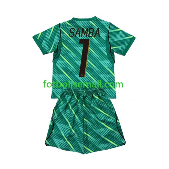 Matchtröjor Frankrike Målvaktströja Brice Samba 1 World Cup 2026 Kortärmad till Barn (3:e ställ)