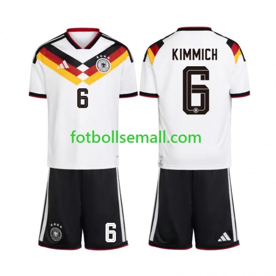 Matchtröjor Tyskland Joshua Kimmich 6 World Cup 2026 Kortärmad till Barn (1:a ställ)