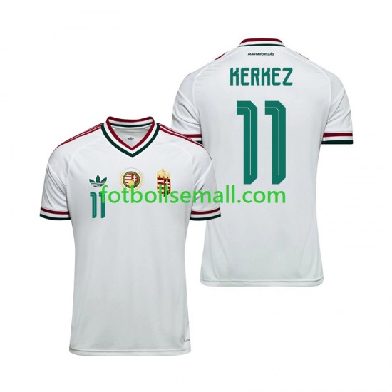 Matchtröjor Ungern Milos Kerkez 11 World Cup 2026 Kortärmad till Herr (2:a ställ)