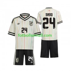 Matchtröjor Japan Kaishu Sano 24 World Cup 2026 Kortärmad till Barn (2:a ställ)