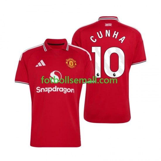 Matchtröjor Manchester United Matheus Cunha 10 2026-2027 Kortärmad till Herr (1:a ställ)