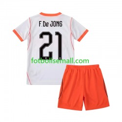 Matchtröjor Nederländerna Frenkie de Jong 21 World Cup 2026 Kortärmad till Barn (2:a ställ)