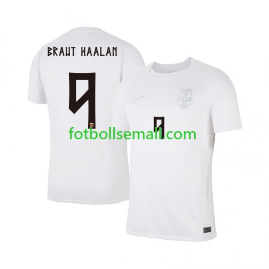 Matchtröjor Norge Braut Haaland 9 World Cup 2026 Kortärmad till Herr (3:e ställ)