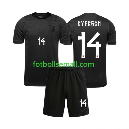 Matchtröjor Norge Julian Ryerson 14 World Cup 2026 Kortärmad till Barn (2:a ställ)