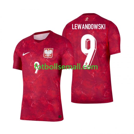 Matchtröjor Polen Robert Lewandowski 9 2026 Kortärmad till Herr (2:a ställ)