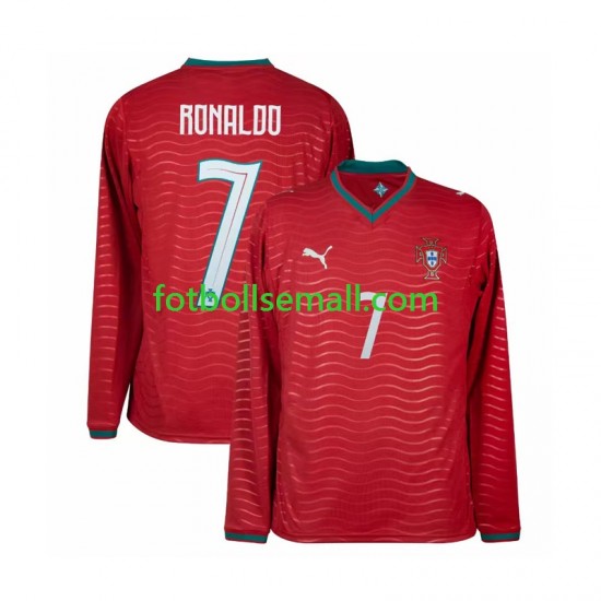 Matchtröjor Portugal Cristiano Ronaldo 7 World Cup 2026 Långärmad till Herr (1:a ställ)