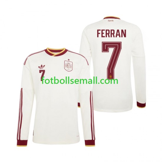 Matchtröjor Spanien Ferran Torres 7 World Cup 2026 Långärmad till Herr (2:a ställ)