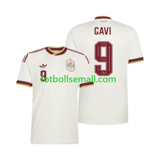 Matchtröjor Spanien Gavi 9 World Cup 2026 Kortärmad till Herr (2:a ställ)
