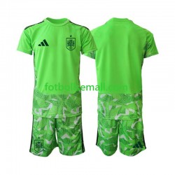 Matchtröjor Spanien Målvaktströja 6th Green color World Cup 2026 Kortärmad till Barn Matchtröjor Spanien Målvaktströja 6th Green color World Cup 2026 Kortärmad till Barn