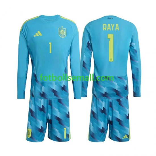 Matchtröjor Spanien Målvaktströja David Raya 1 World Cup 2026 Långärmad till Barn (1:a ställ)