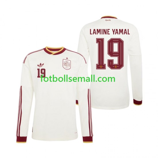 Matchtröjor Spanien Lamine Yamal 19 World Cup 2026 Långärmad till Herr (2:a ställ)