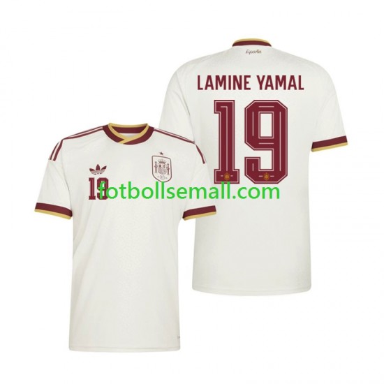 Matchtröjor Spanien Lamine Yamal 19 World Cup 2026 Kortärmad till Herr (2:a ställ)